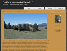 Tablet Screenshot of conklinranchandland.com